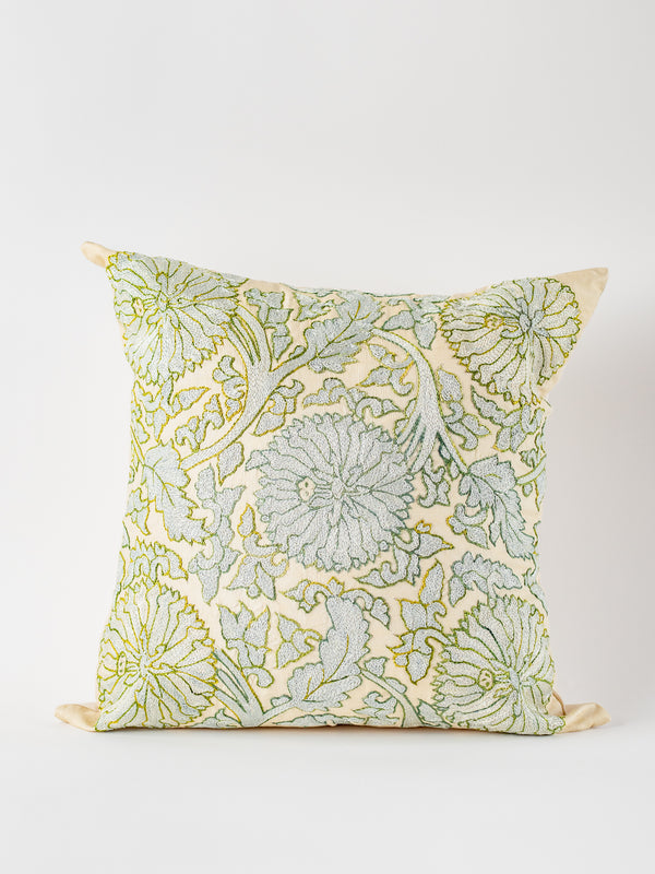 Suzani Whispering Sky Square Pillow Cover