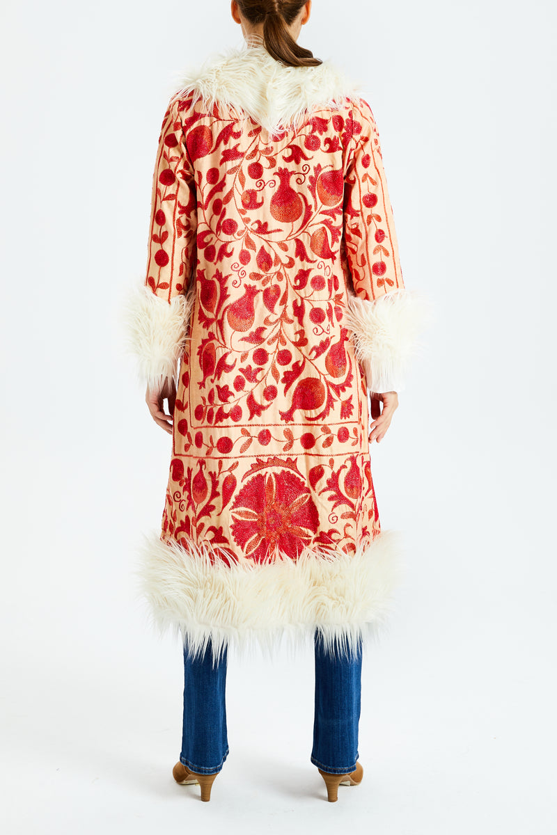 Scarlet Lagoon Suzani Kis Coat