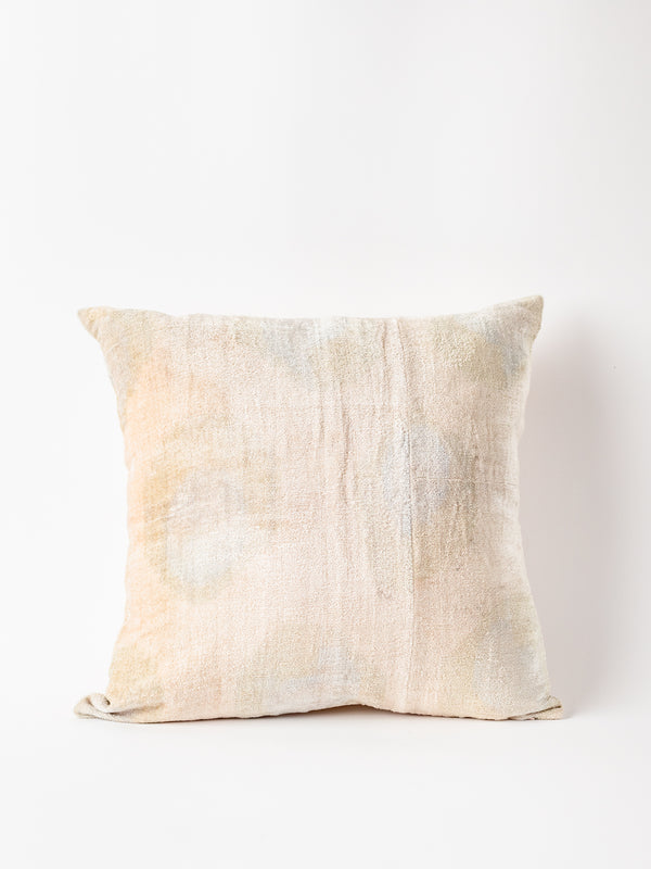 Silk Velvet and Linen Square Pillow Cover
