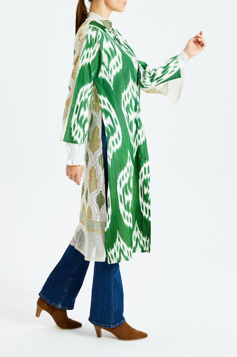 Cashmere Ikat Caftan Duster Elysian by Em Elysian by Emily Morrison