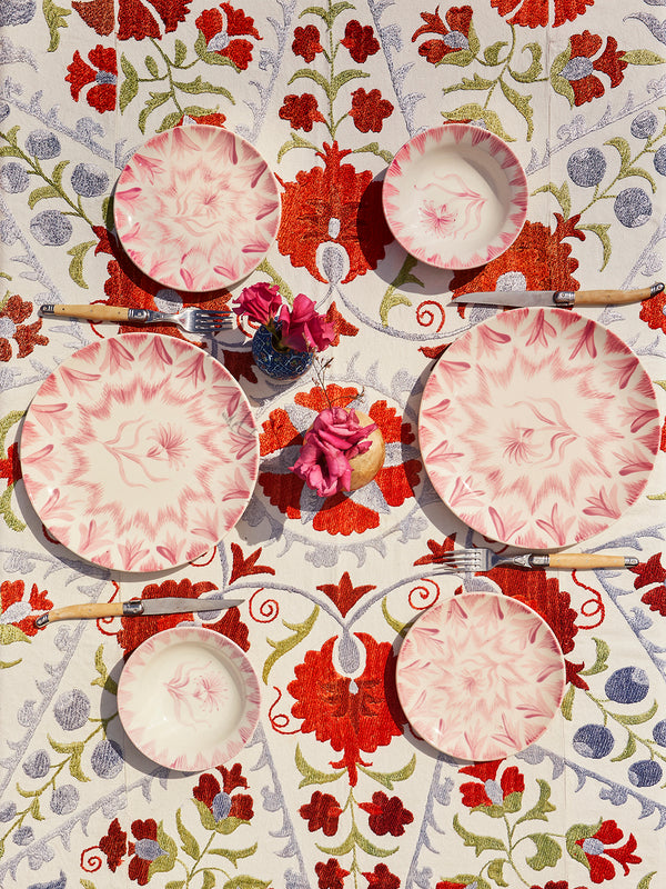 Dahlia Fortuna Set (Dinner, Dessert & Bowl) | Elysian by Emily Morrison.