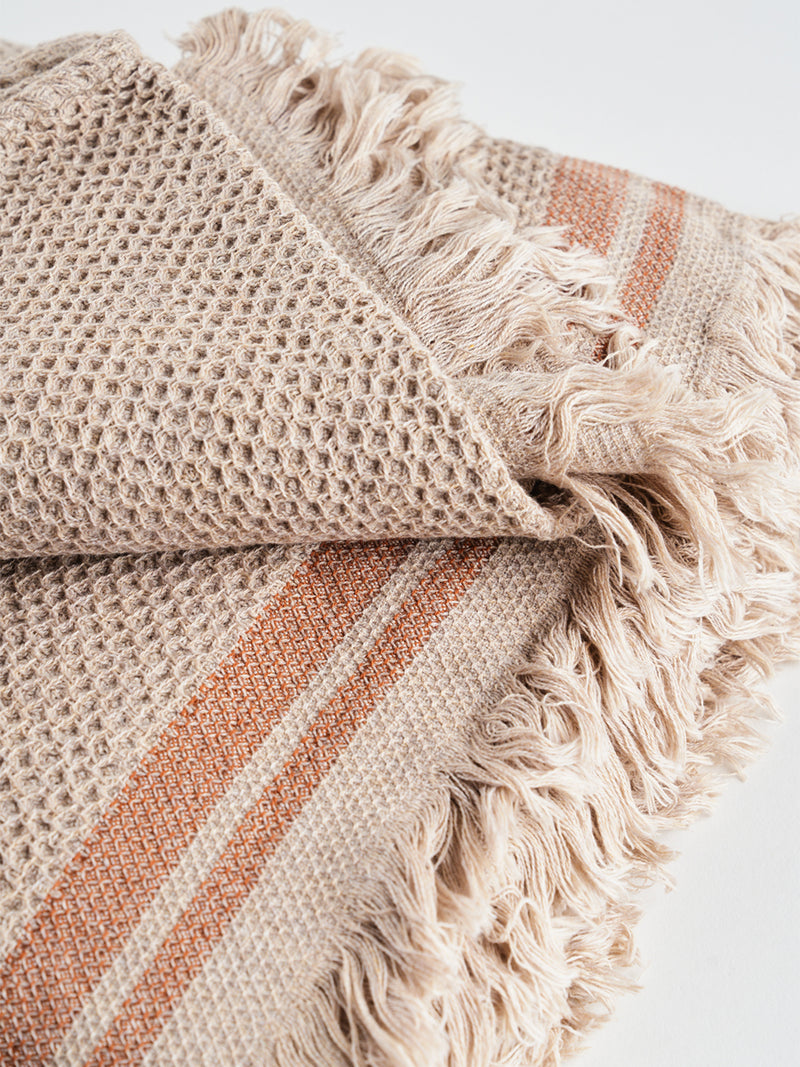 Rust Striped Thow | Elysian by Emily Morrison.