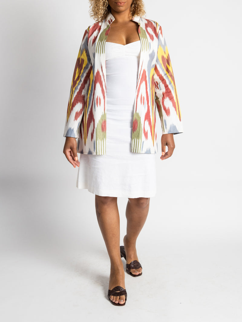 Cotton Ikat Short Jacket