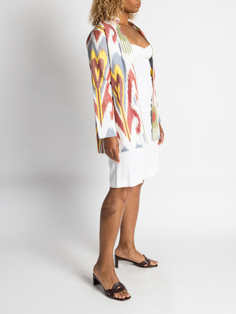 Cotton Ikat Short Jacket