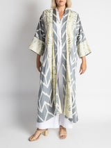 Silk Kimono with Suzani Embroidery
