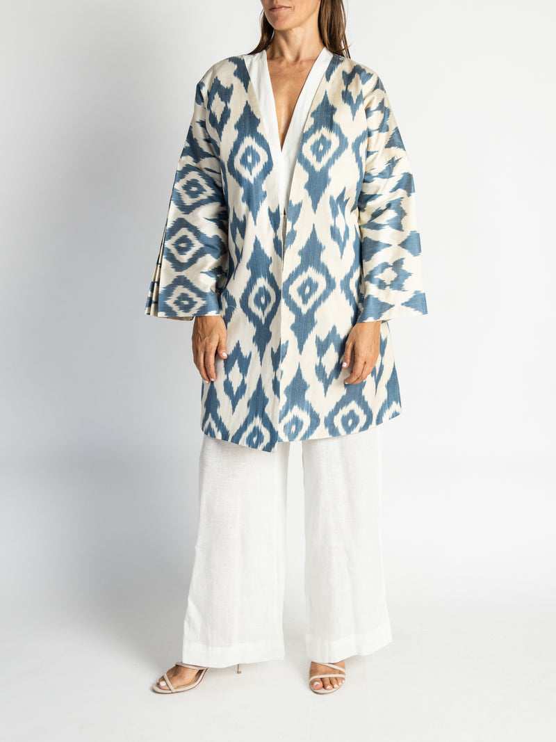 Silk Ikat Chapan Coat