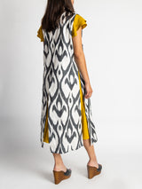 Fergana Sleeveless Silk Caftan Duster