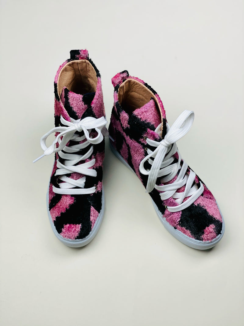 Ankara Silk Velvet High Tops | Elysian by Emily Morrison.