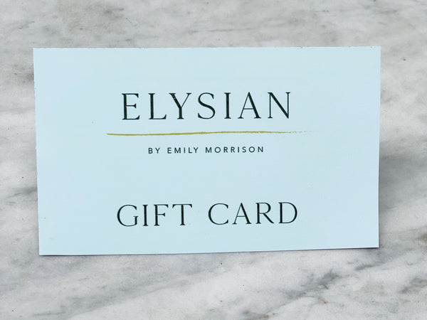 Digital Gift Cards | Elysian by Emily Morrison.