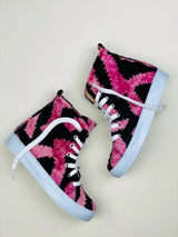 Ankara Silk Velvet High Tops | Elysian by Emily Morrison.